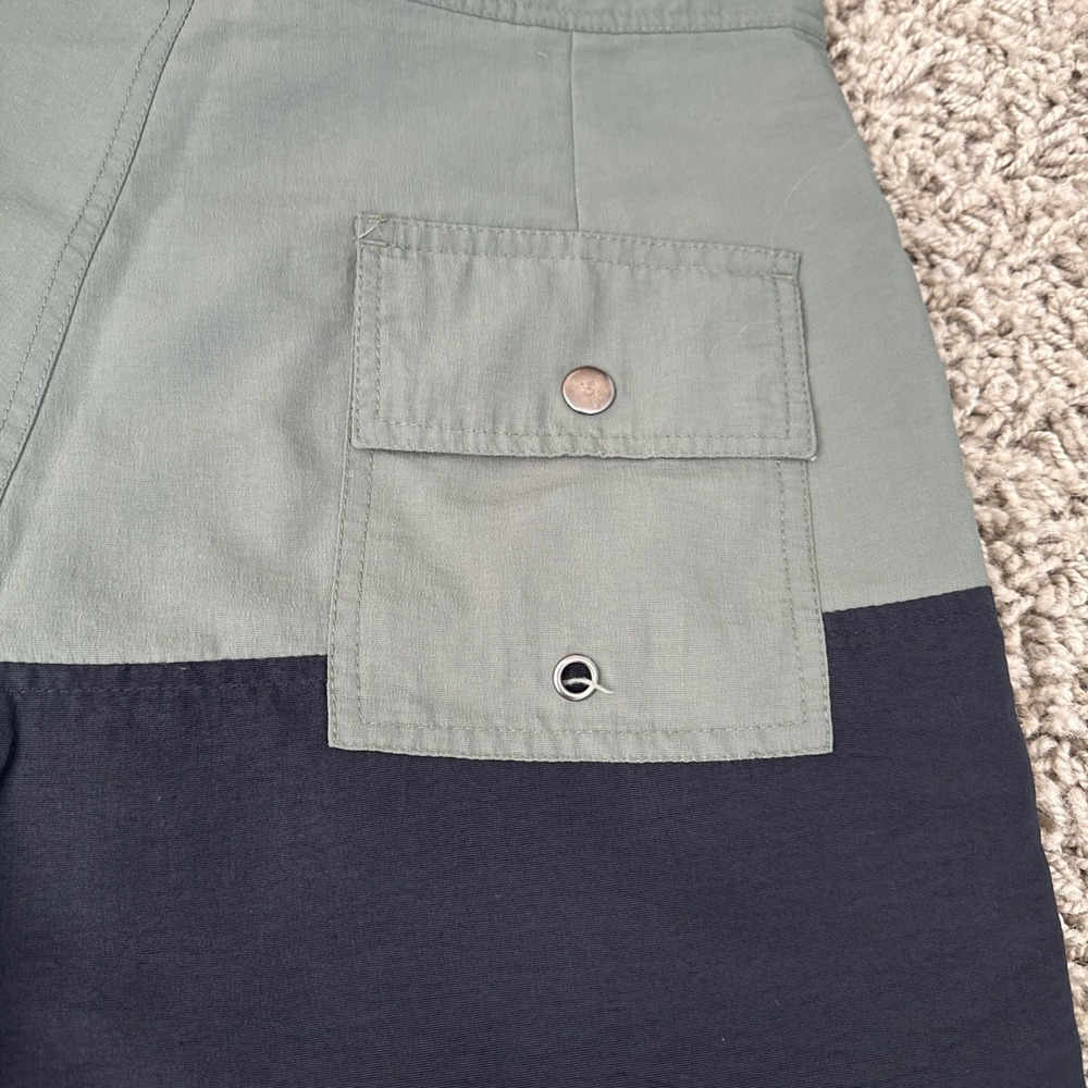 Saturdays Surf NYC Mens Colorblock Board Shorts Black Green Sz 28 Swim Trunks 5" - Picture 6 of 12